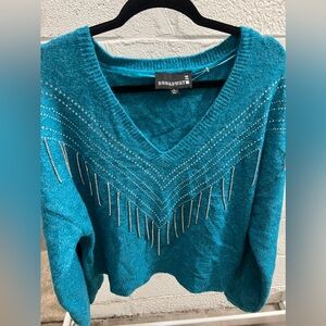 Broadway 38 Rhinestone Sweater XL